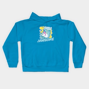 Jawsome High Tide Ocean Sea 80's Shark Lover Urban Streetwear Kids Hoodie